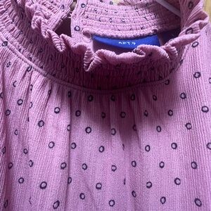 APT 9 Pink Polka Dot Blouse